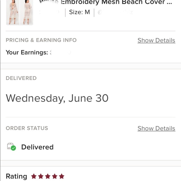 White Embroidery Mesh Beach Cover Up Cardigan - Picture 4 of 4